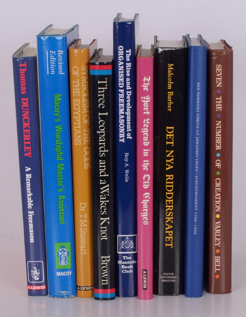 FRIMURERI. Nio volymer.