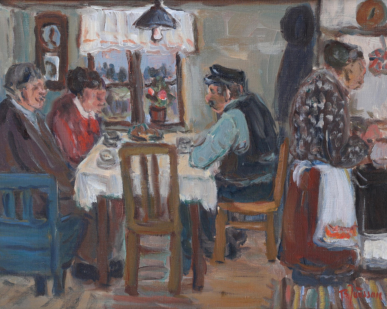 BROTHER JÖNSSON. Oil on canvas, signed.