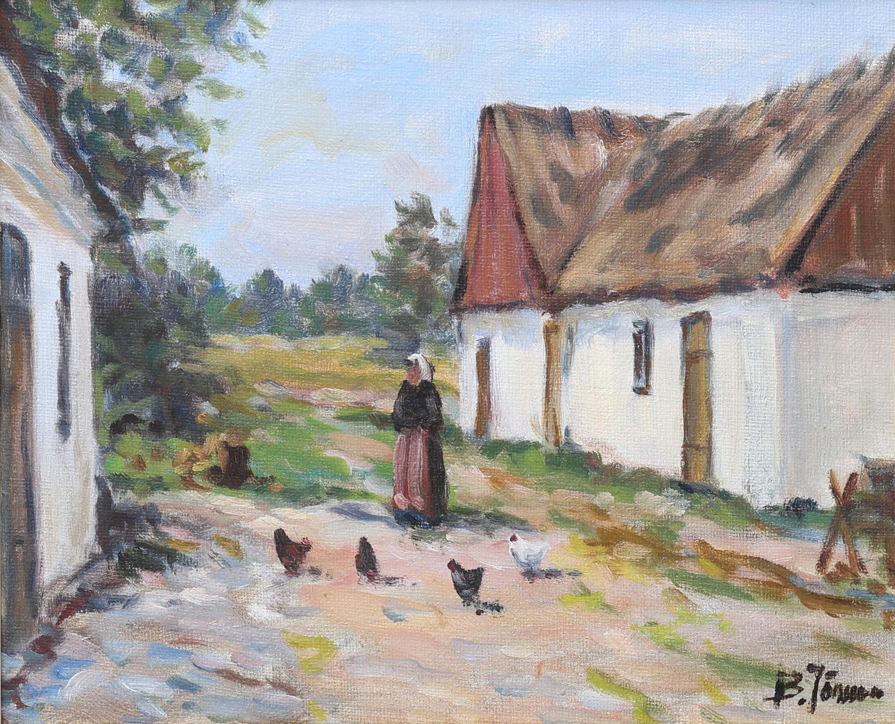 BROTHER JÖNSSON. Oil on canvas, signed.