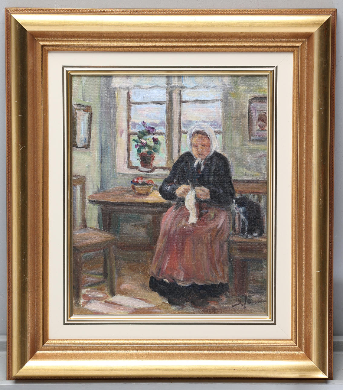 BROTHER JÖNSSON. Oil on canvas, signed.