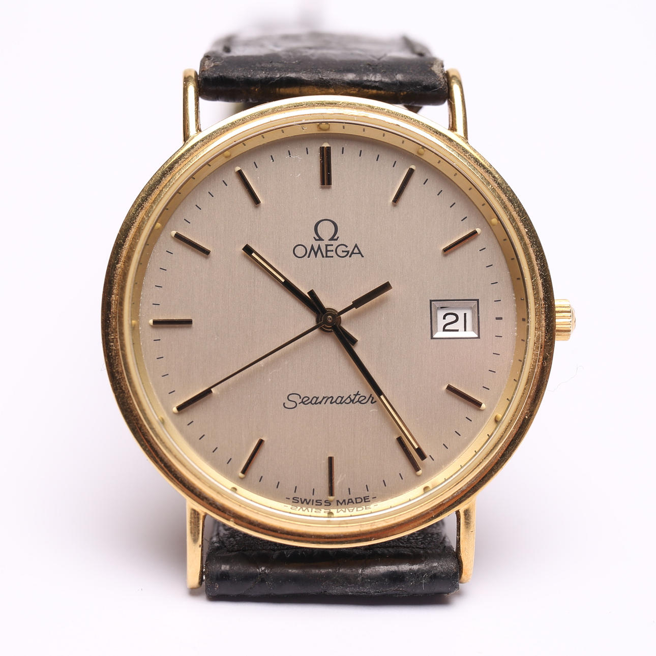 WRISTWATCH, 18k gold, Omega, Seamaster.