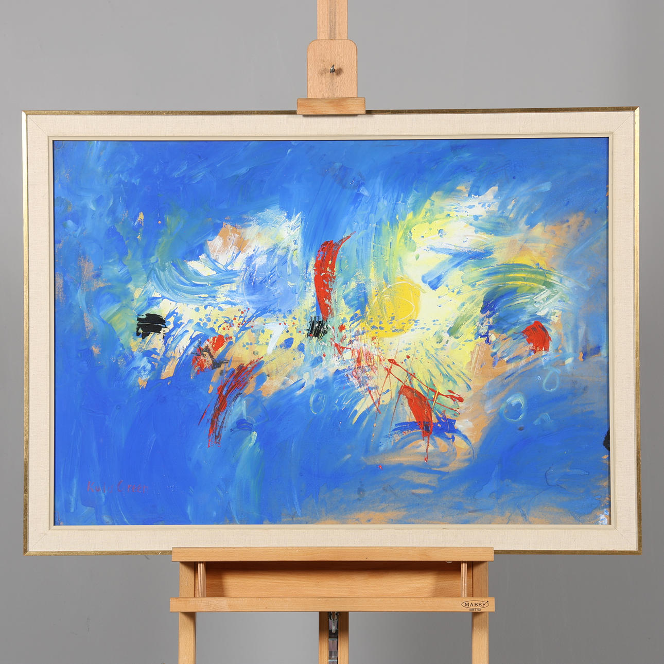 KULO GREEN. MIXED TECHNOLOGY, signed.