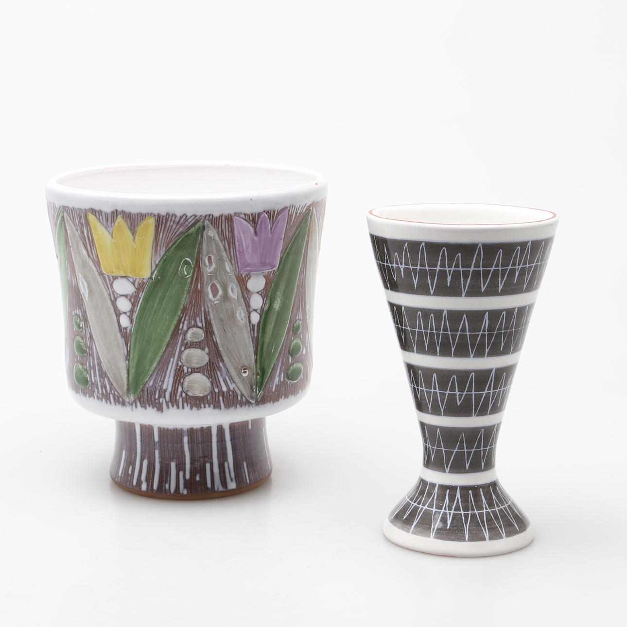 VAS OCH YTTERFODER, keramik. Mari Simmulson, Ekeby 1950-tal.