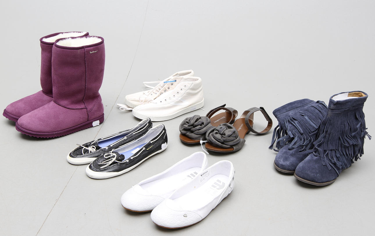 SKOR, 6 par, nya, storlek 39, dam, konkurs efter first aid.