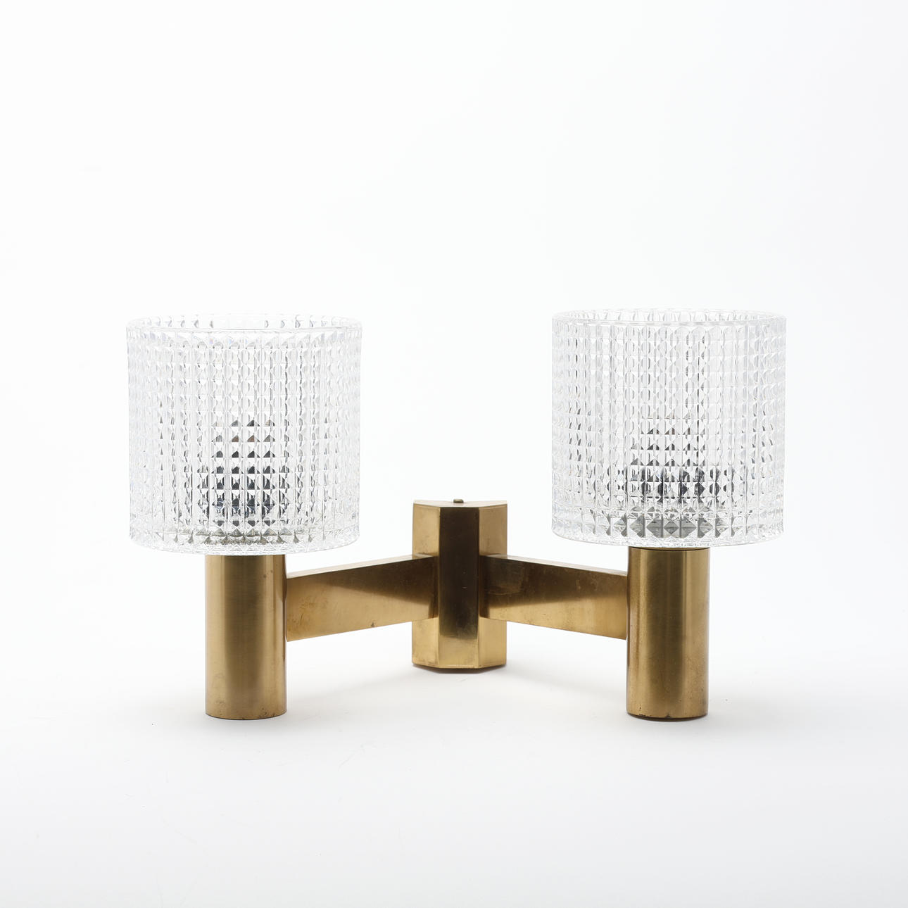 ATTRIBUTED TO CARL FAGERLUND. Wall lamp, probably Orrefors.