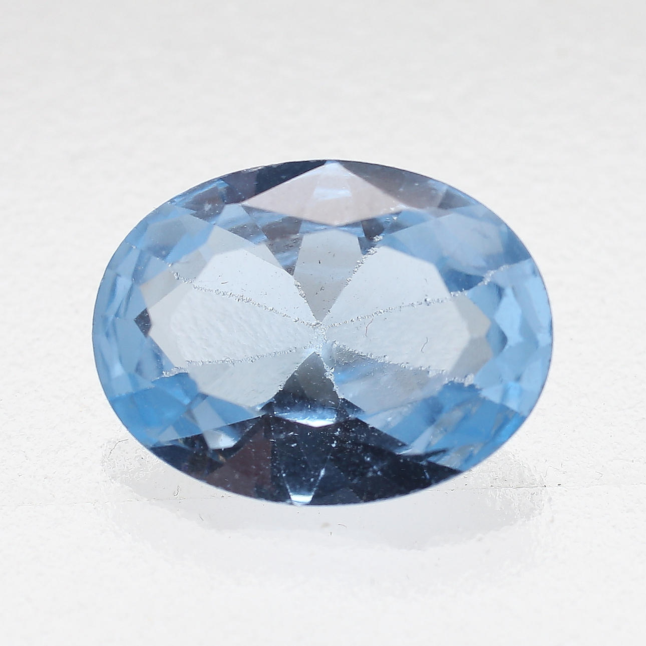 ESPINEL, azul claro, sintética, transparente, 8,75 ct.