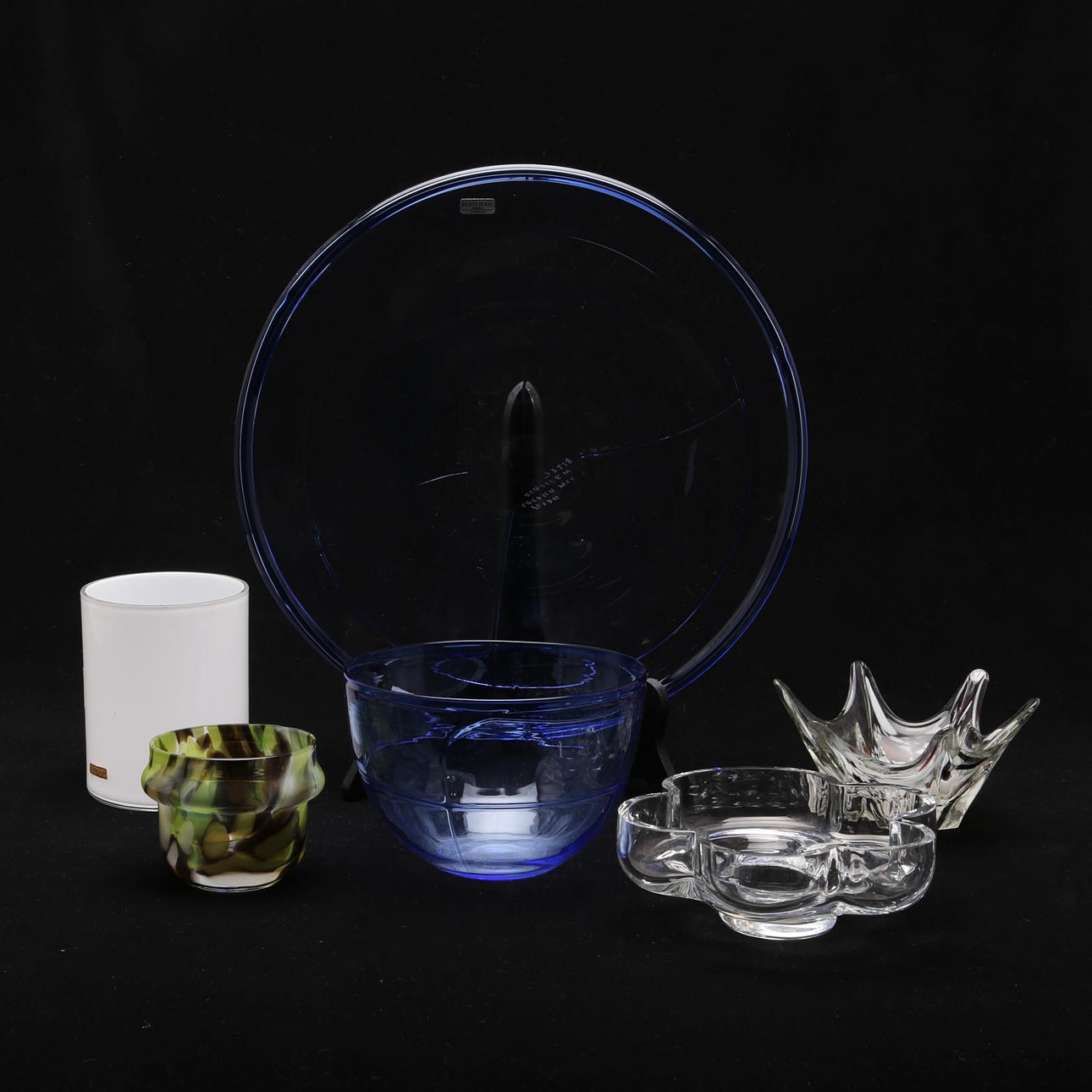 PARTI GLAS, 6 delar bl.a Bertil Vallien, Kosta Boda.