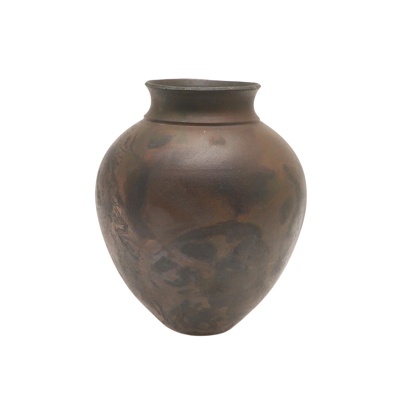 PENNY EVANS - RAKU STUDIO POTTERY VASE.