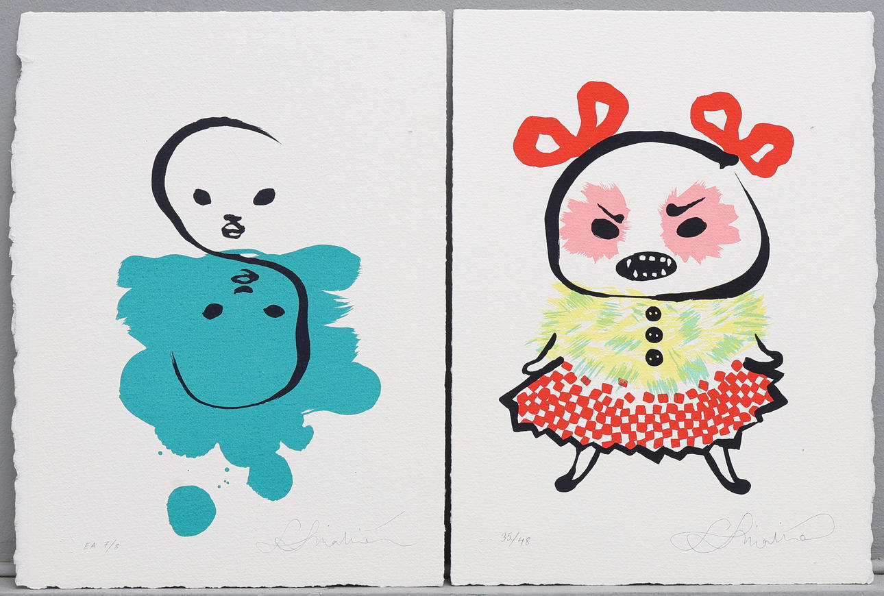 STINA WIRSÉN. LITHOGRAPHS, TWO.