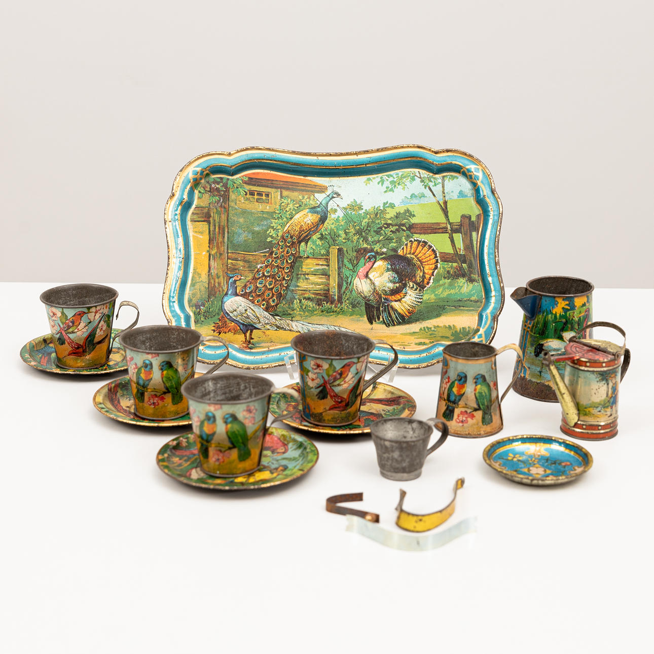 DOCKSERVIS, 10 delar, plåt, Tyskland.