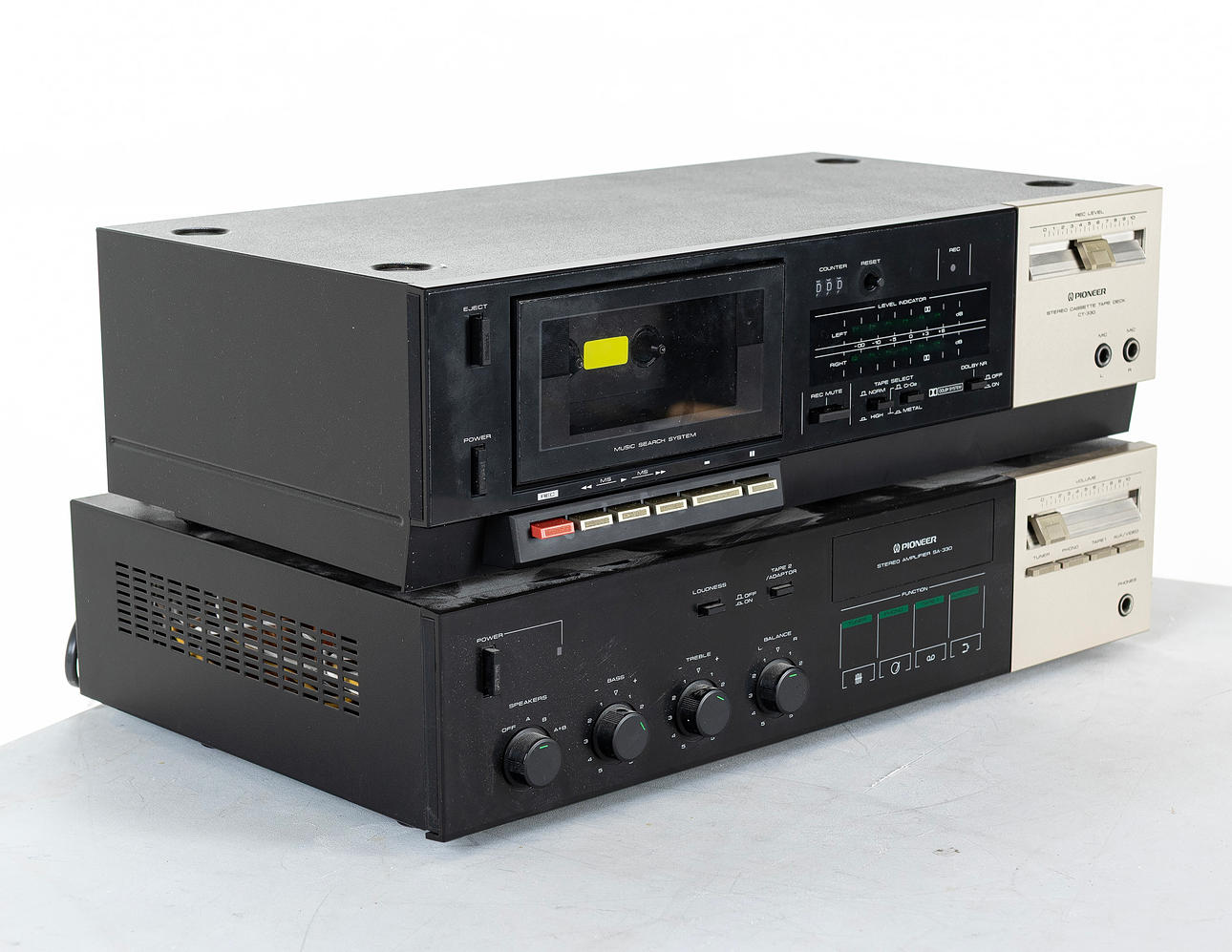 AMPLIFIER & CASSETTE DECK, Pioneer.