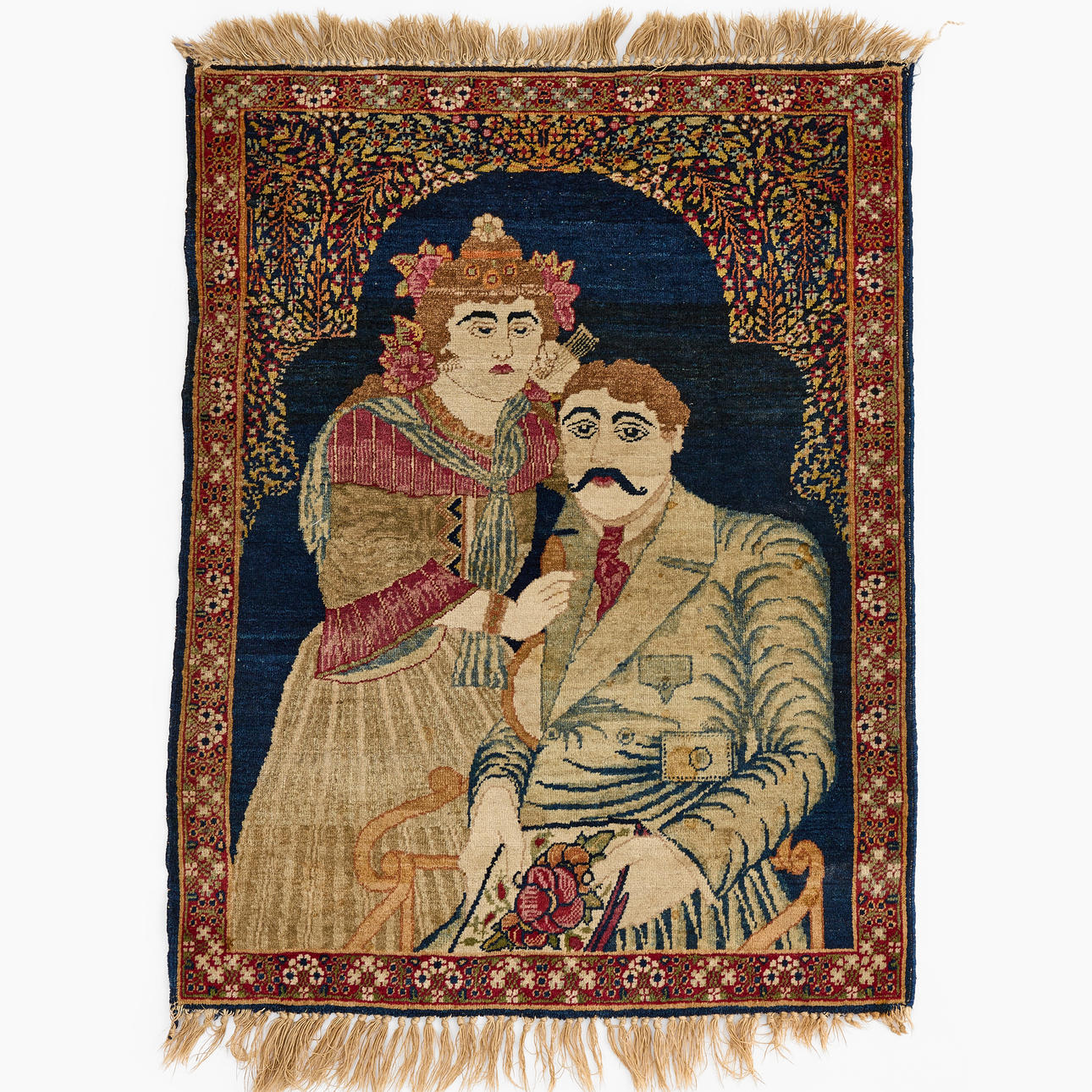 A Russian figural rug, first half of the 20th century. Carpets ...