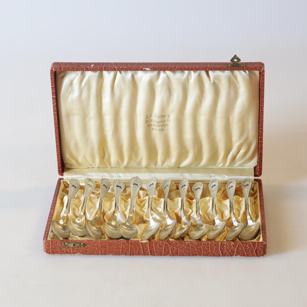 SPOONS, 12 pcs. Silver, “Seashells”, MGAB, 1962.
