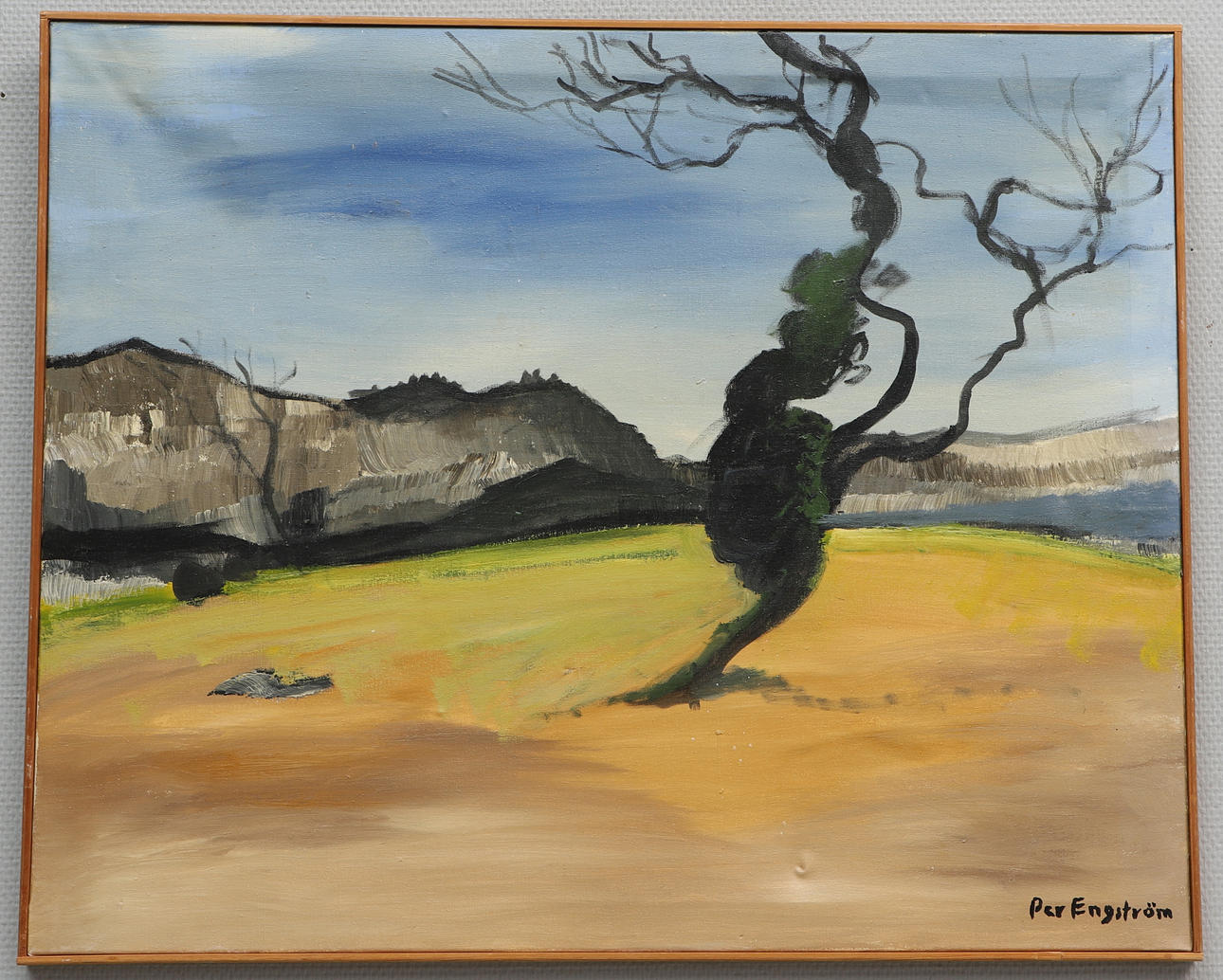 PER ENGSTRÖM. Oil on canvas, coastal motif, signed.