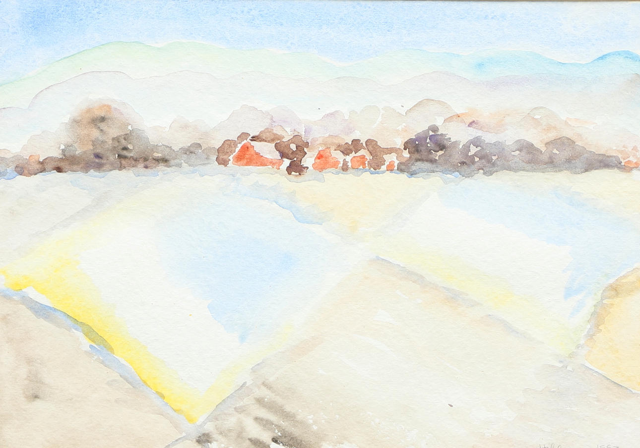 OIDENTIFIERAD KONSTNÄR. Watercolour, landscape motif, signed, 1993.