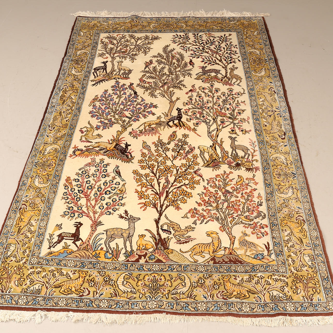 A Persian rug, Ghom, approx. 264 x 156 cm. Carpets & Textiles - Persian ...