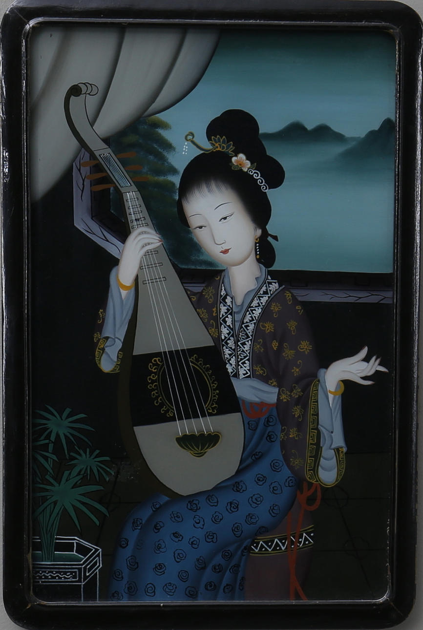 GLASMÅLNING, Kina, 1900-tal.