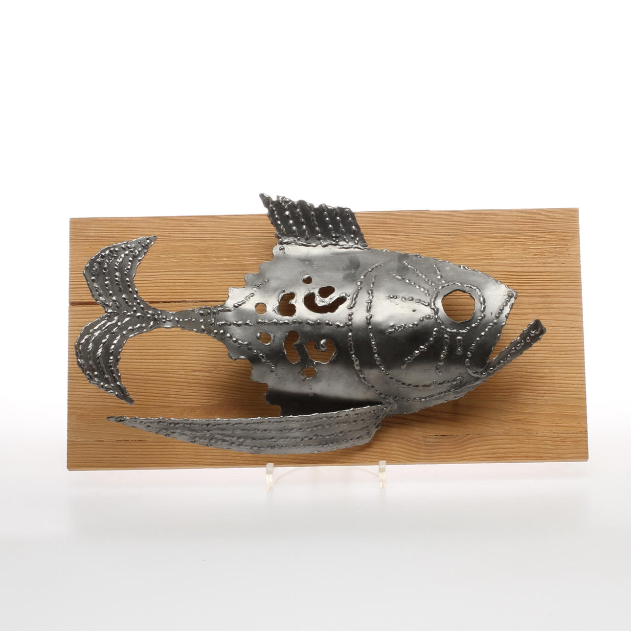 BENGT ROMIN. Skulptur monterad på träplatta, metall, signerad och daterad -67.