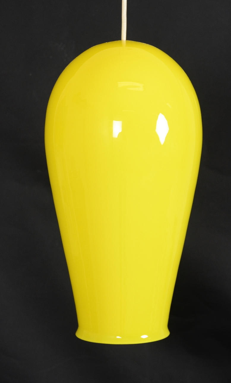 TAKLAMPA, gult glas, Luxus.