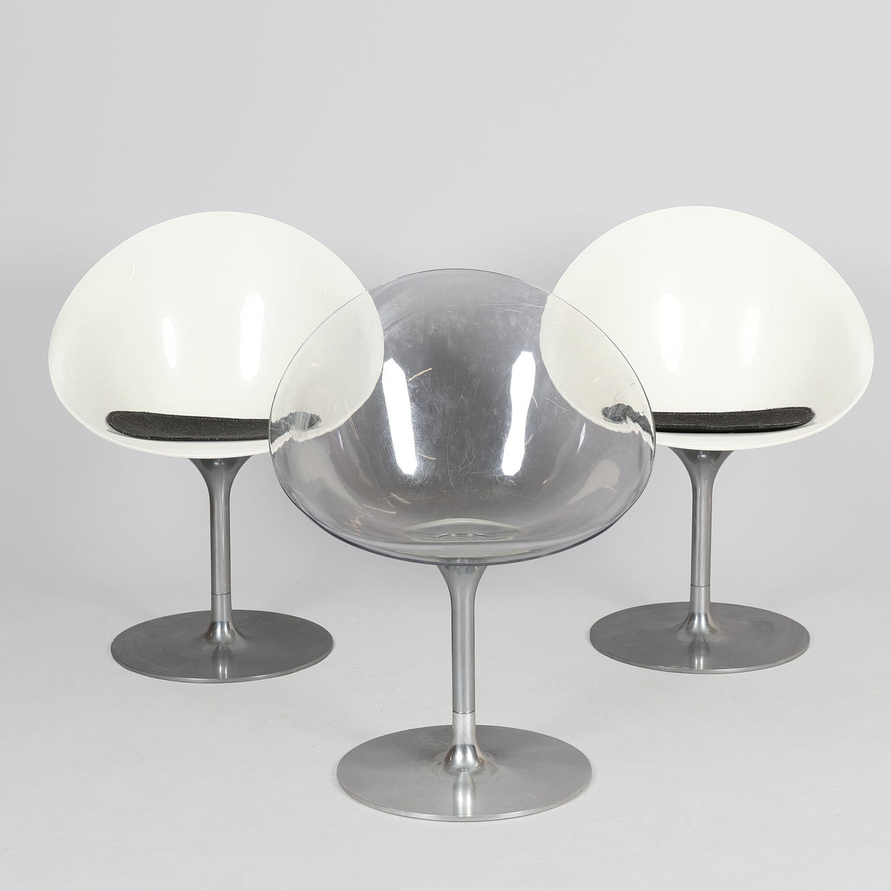 PHILIPPE STARCK. Cartel, three chairs model 'Eros' (3).