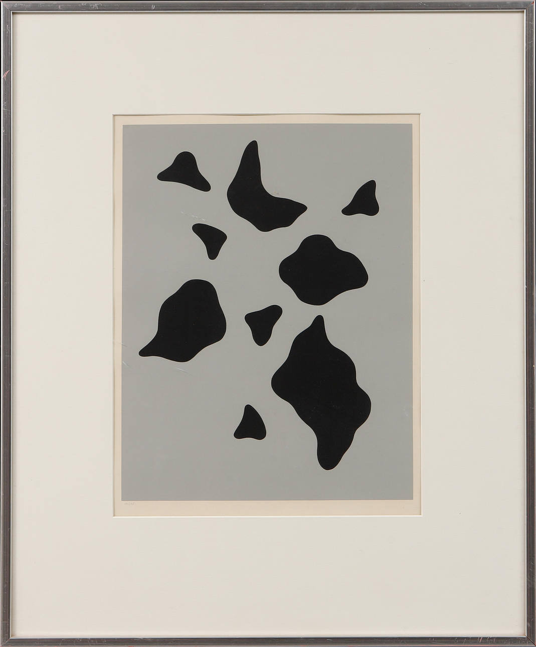 JEAN ARP. Silkscreen, numbered, indistinctly signed.