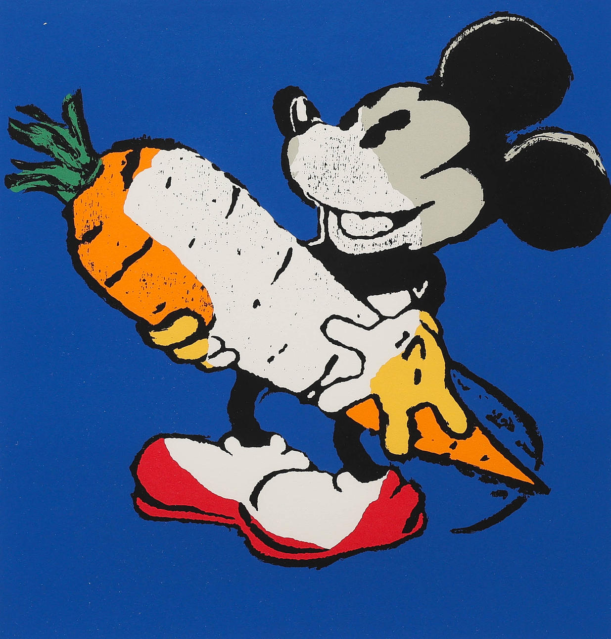 MAGNUS WENDT. Mickey Mouse, lithograph, numbered, 34/199, signed, dated -93.