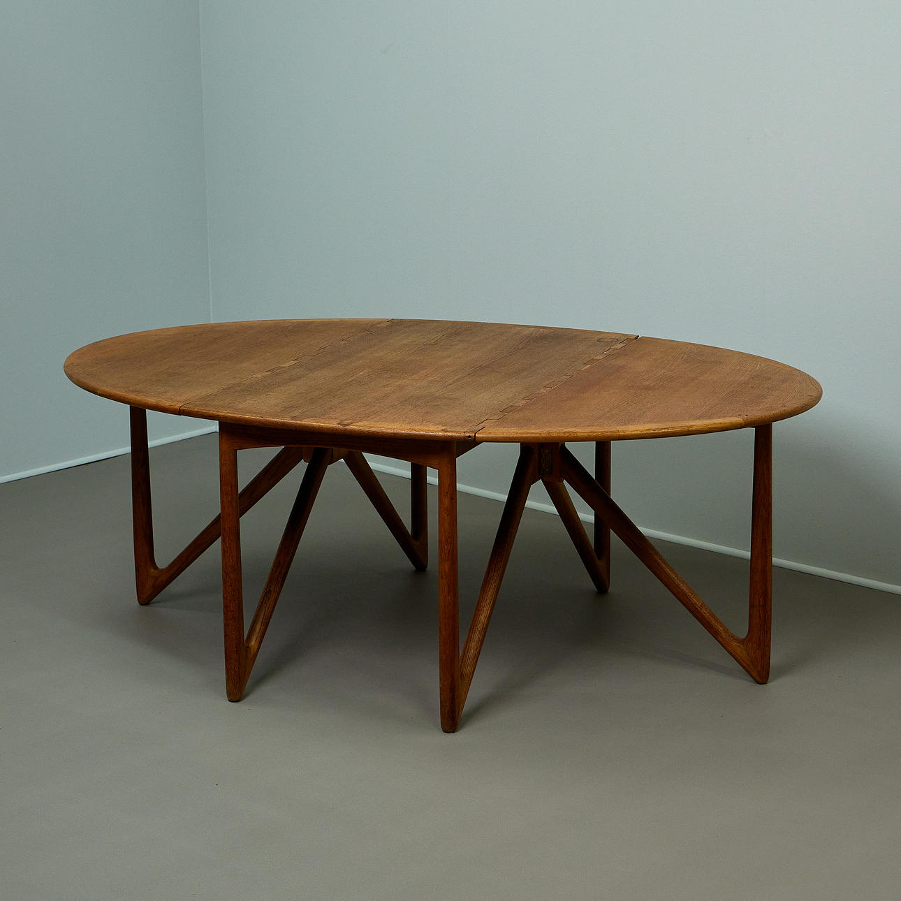 NIELS KOEFOED. Dining table/Gateleg Dining Table, Denmark, oak, 1960s.