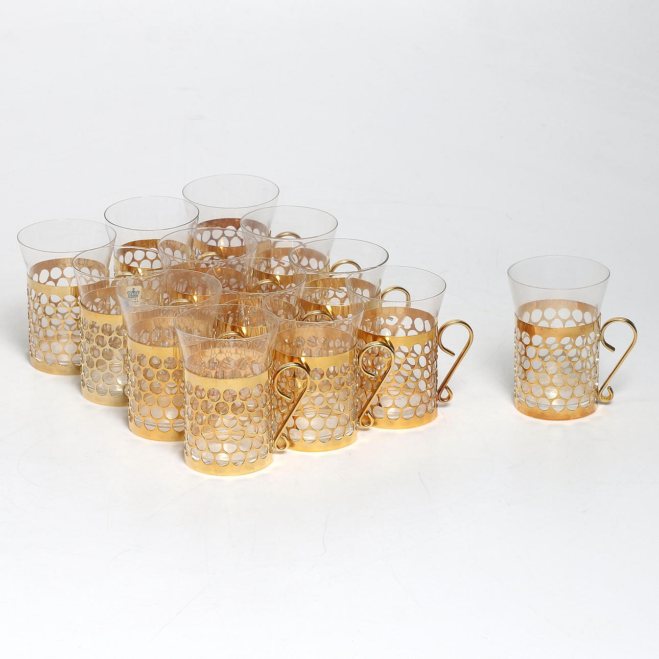 IRISH COFFEE-GLAS, 13 st, Royal Krona, 1900-talets senare del.