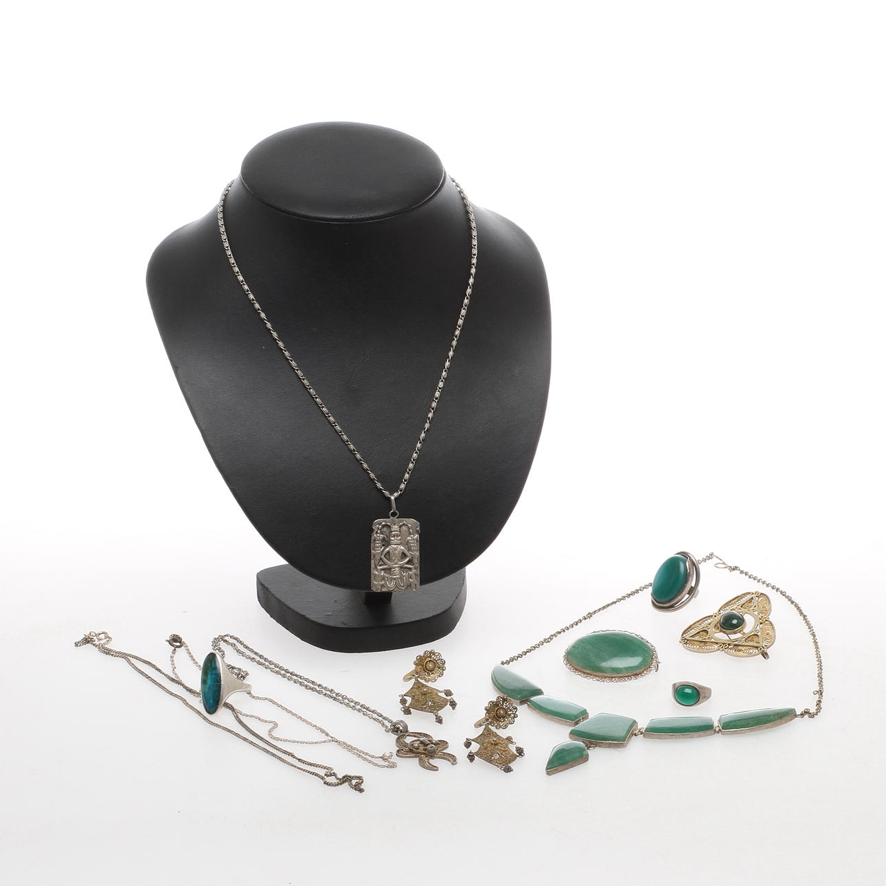 SMYCKEN, 11 delar, silver, 1900-tal.