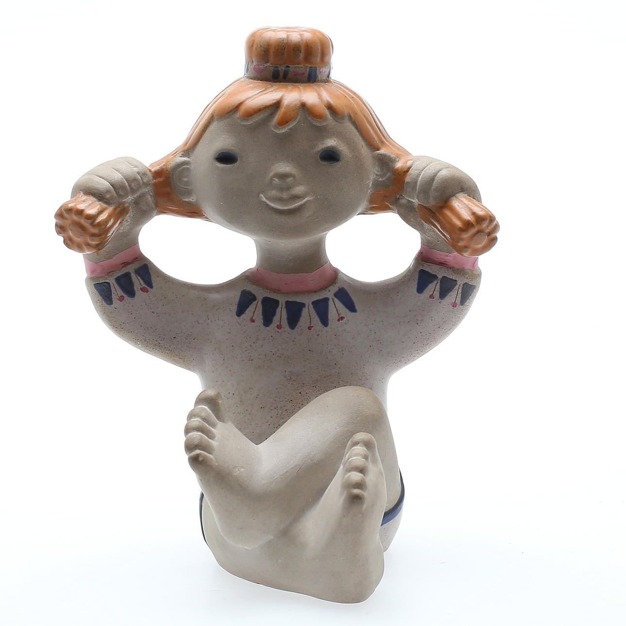 FIGURIN, "Pippi" Dorothy Clough, lergods, 1900-tal.