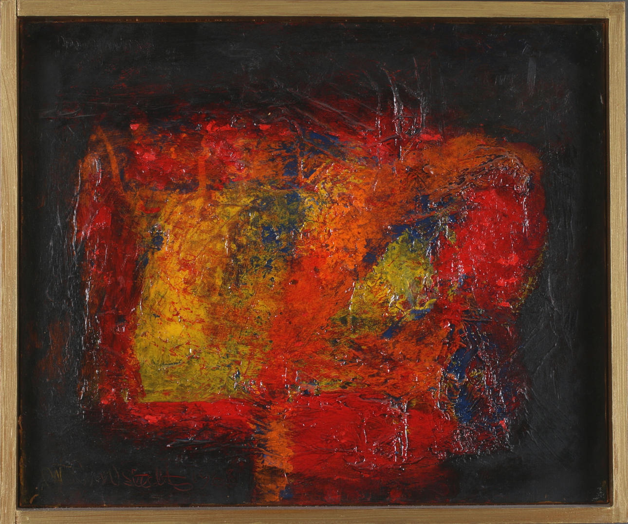 WILLARD LUNDSTEDT. "Epilog", olja på duk, signerad och daterad 1968.