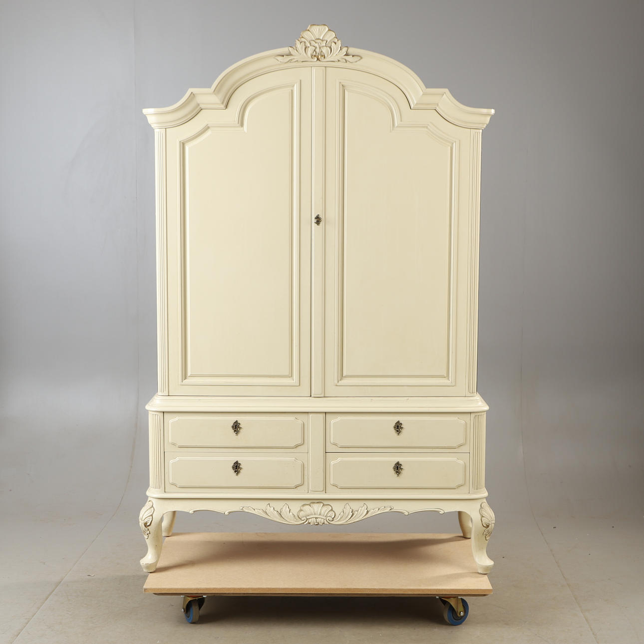 DINING CABINET, white painted, rococo style.