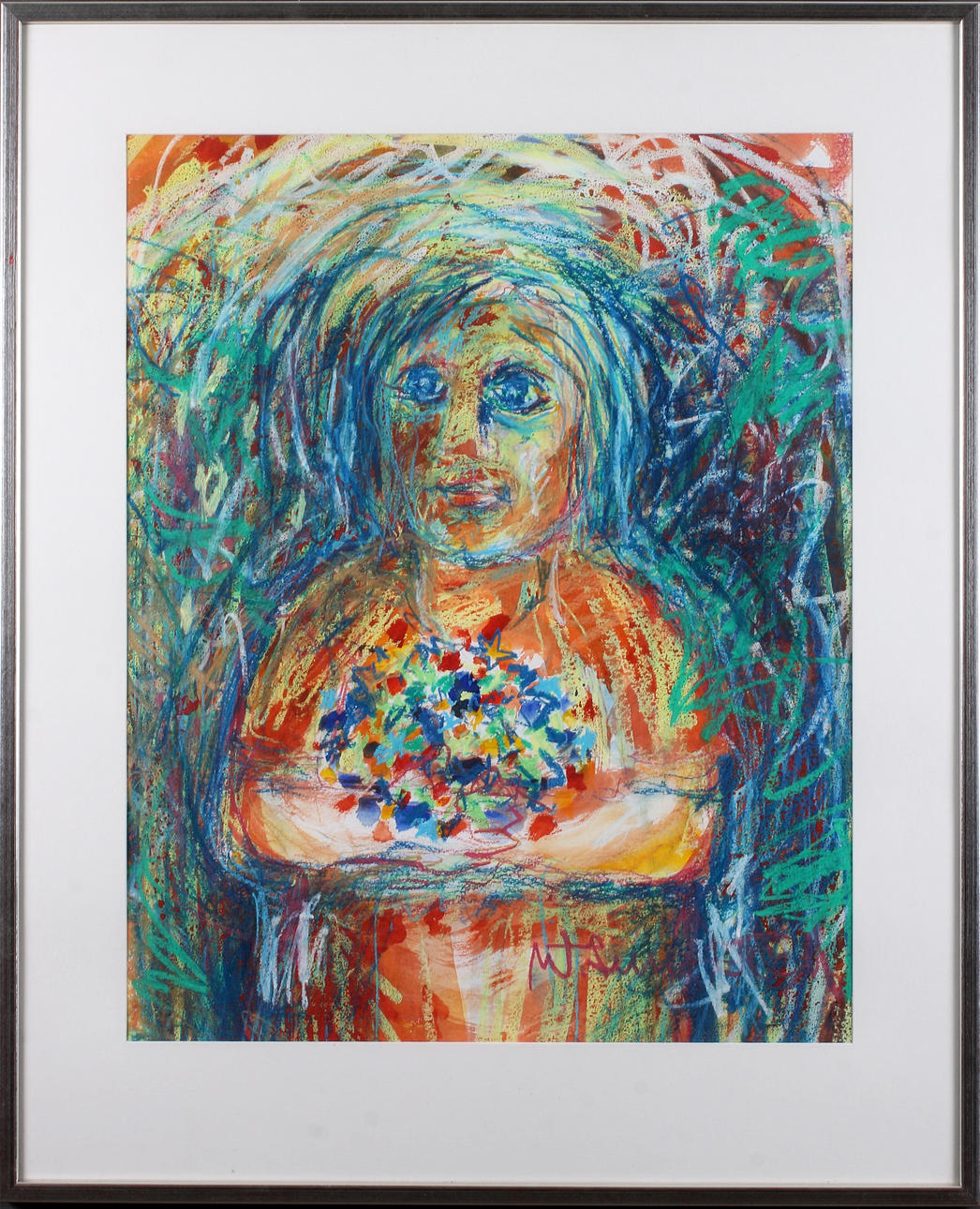 WILLARD LUNDSTEDT. Pastell, signerad.