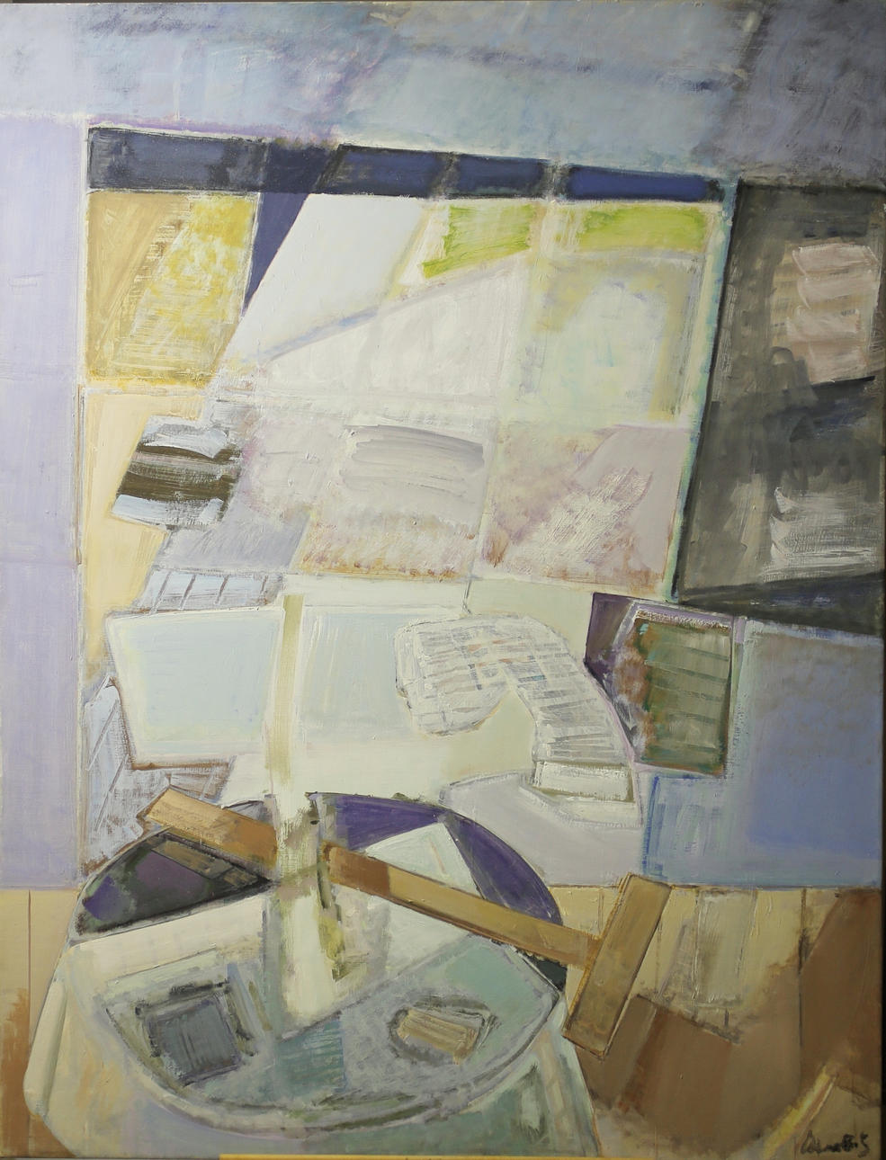 BRUNO MERBITZ, PROF. (1918 BERLIN 1997). abstrakt sammansättning.