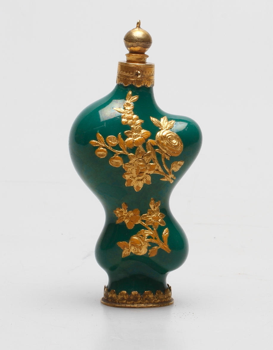 LUKTDOSA, emalj, rokokostil, 1800-tal.