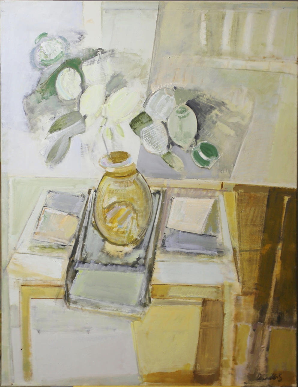 BRUNO MERBITZ, PROF. (1918 BERLIN 1997). stilleben av blommor.