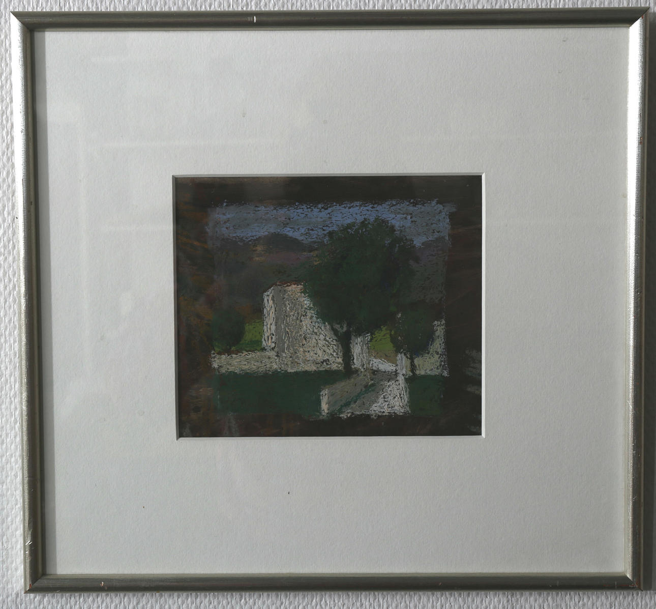 GERHARD NORDSTRÖM. Pastell, Utsikt från ett fönster, signerad G Nordström.