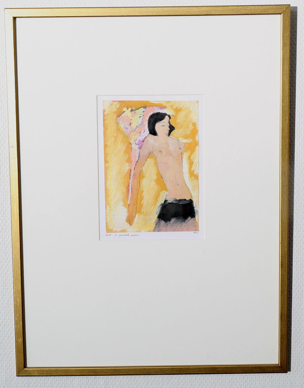 OIDENTIFIERAD KONSTNÄR. Blandteknik, Kvinnobilder, 2 stycken, signerade.