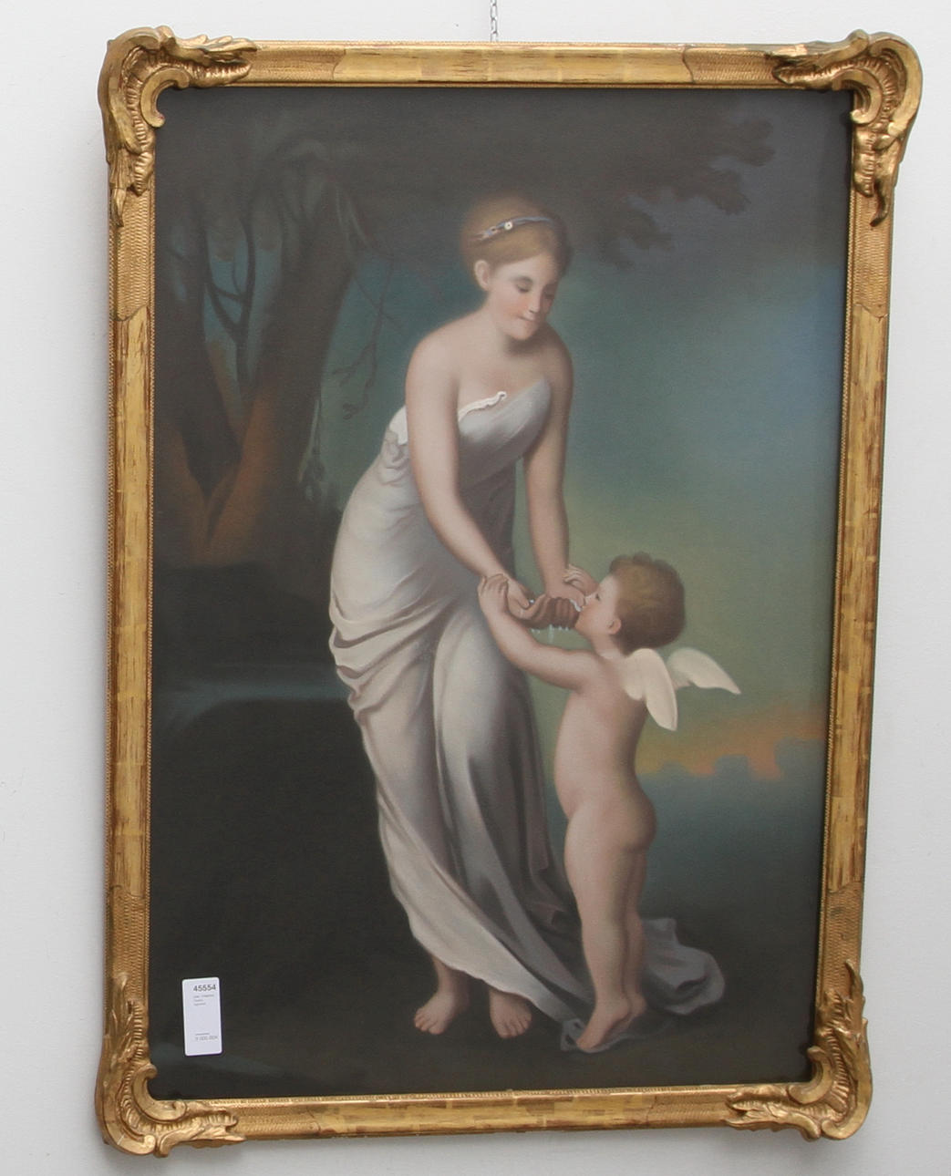 EMIL FRIBERG. Pastell, signerad.