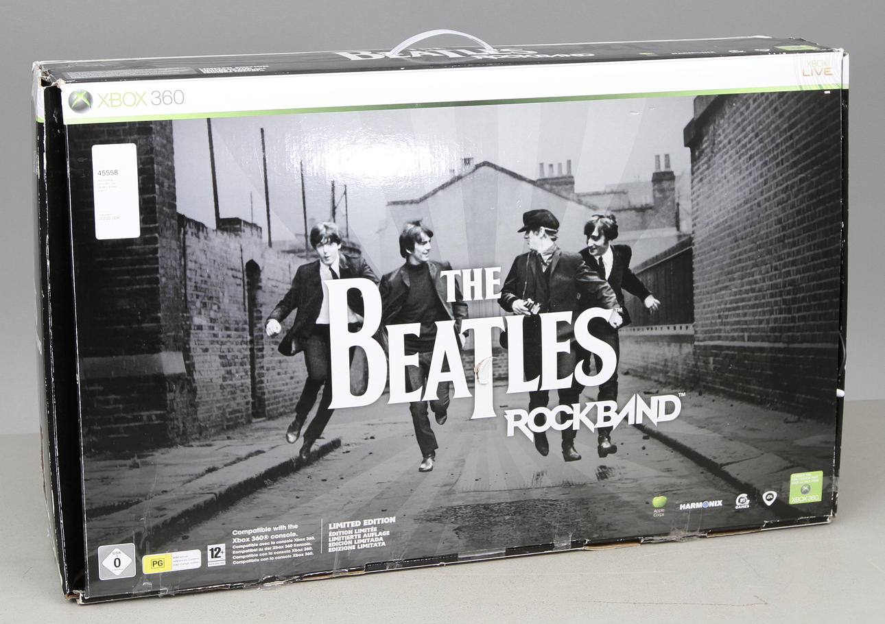ROCKBAND, xbox 360, The Beatles, limited edition.
