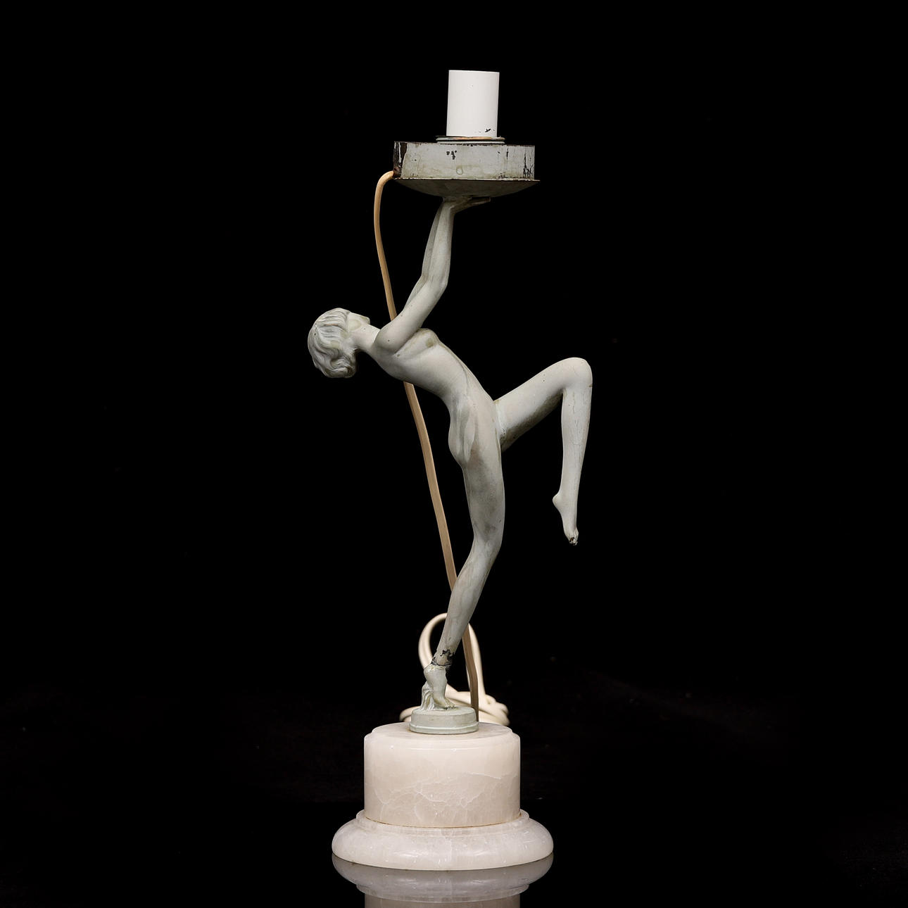 An art deco table lamp, 1930s.