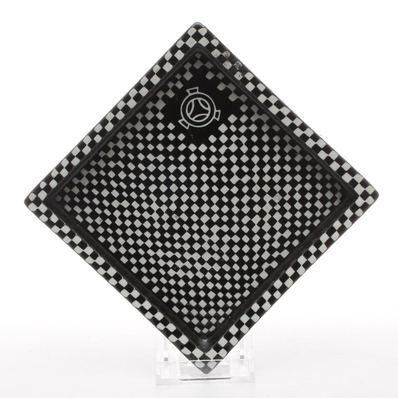 ASKFAT, "Domino", keramik, Stiglindberg, Gustavsberg, med Scania Vabis logotyp.