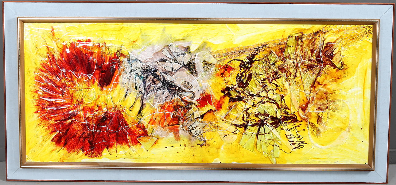 OIDENTIFIERAD KONSTNÄR. Blandteknik på pannå, ej signerad.