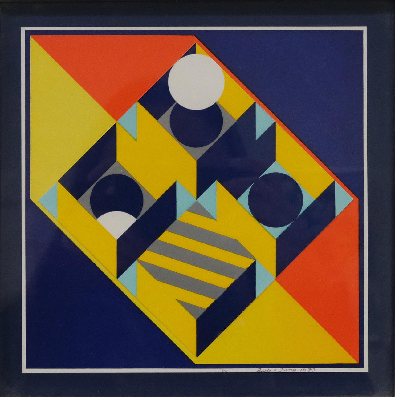 BECK & JUNG. COMPOSITION, SCREEN PRINTING.