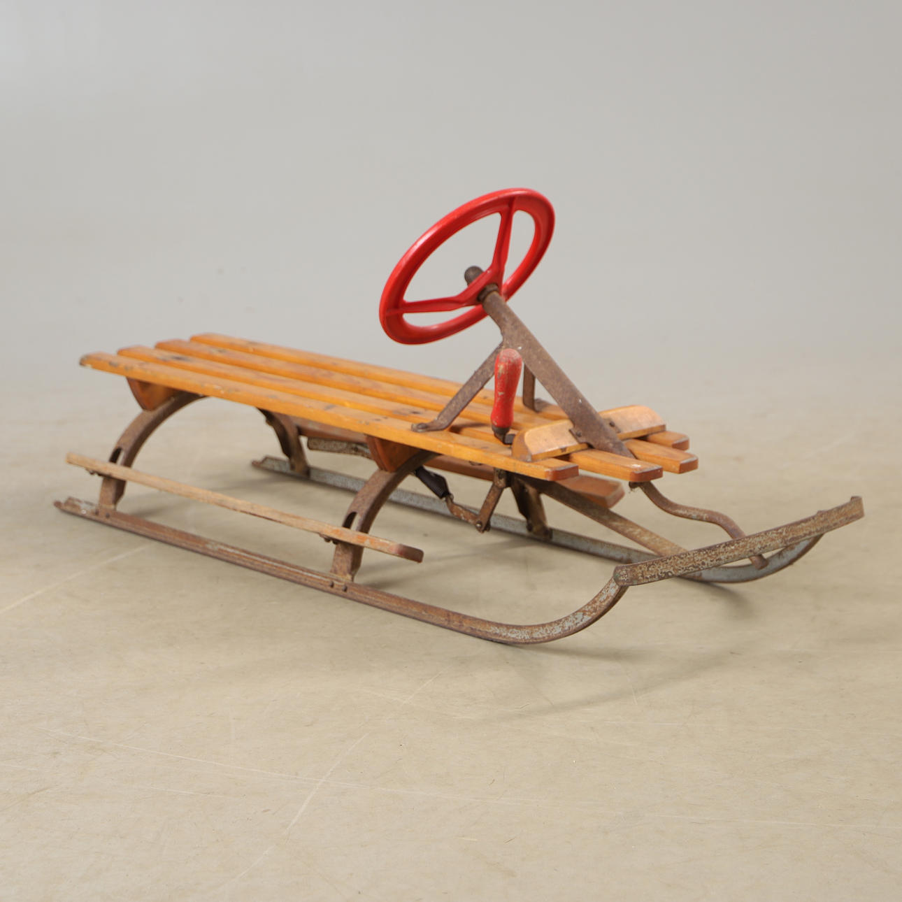 A mid 20th century pine sledge.