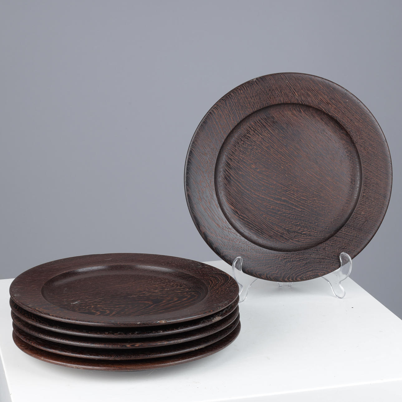 DANSK DESIGN. TÄCKPLÅTAR, 6 st, wengé, Magasin, Danmark, 1900-talets ...