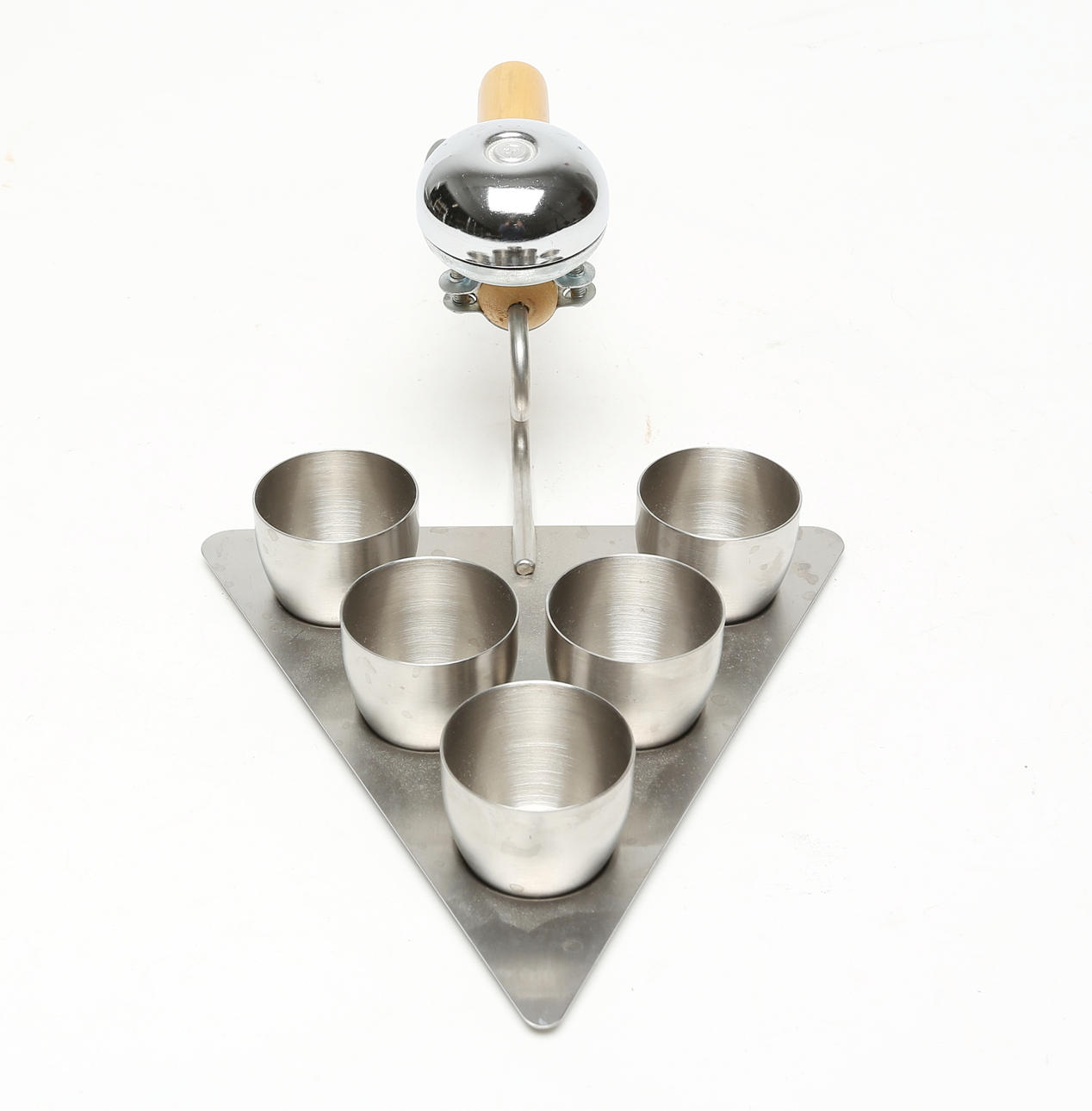 SNAPSSERVIS, for 5 persons, stainless steel, with bell.