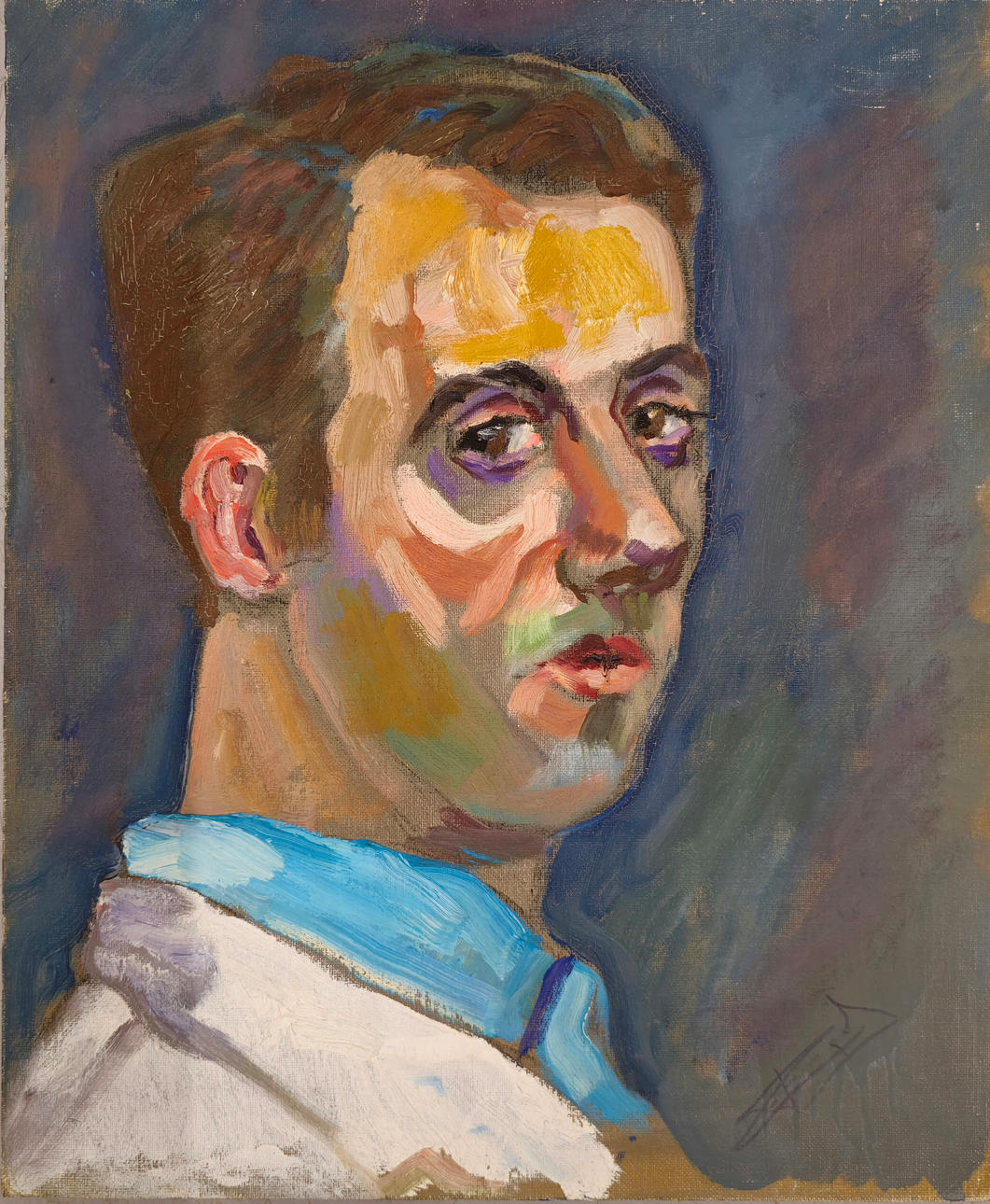 RETRATO DE MÉDICO. ÓLEO SOBRE LIENZO. ANÓNIMO.