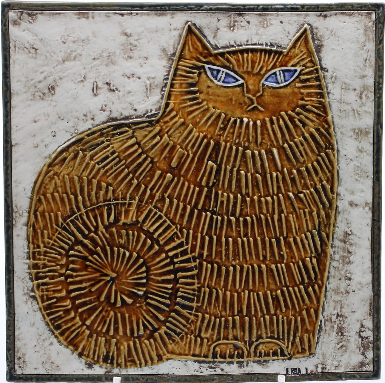 VÄGGRELIEF, stengods, Lisa Larson, Gustavsberg, 1900-talets tredje kvartal.