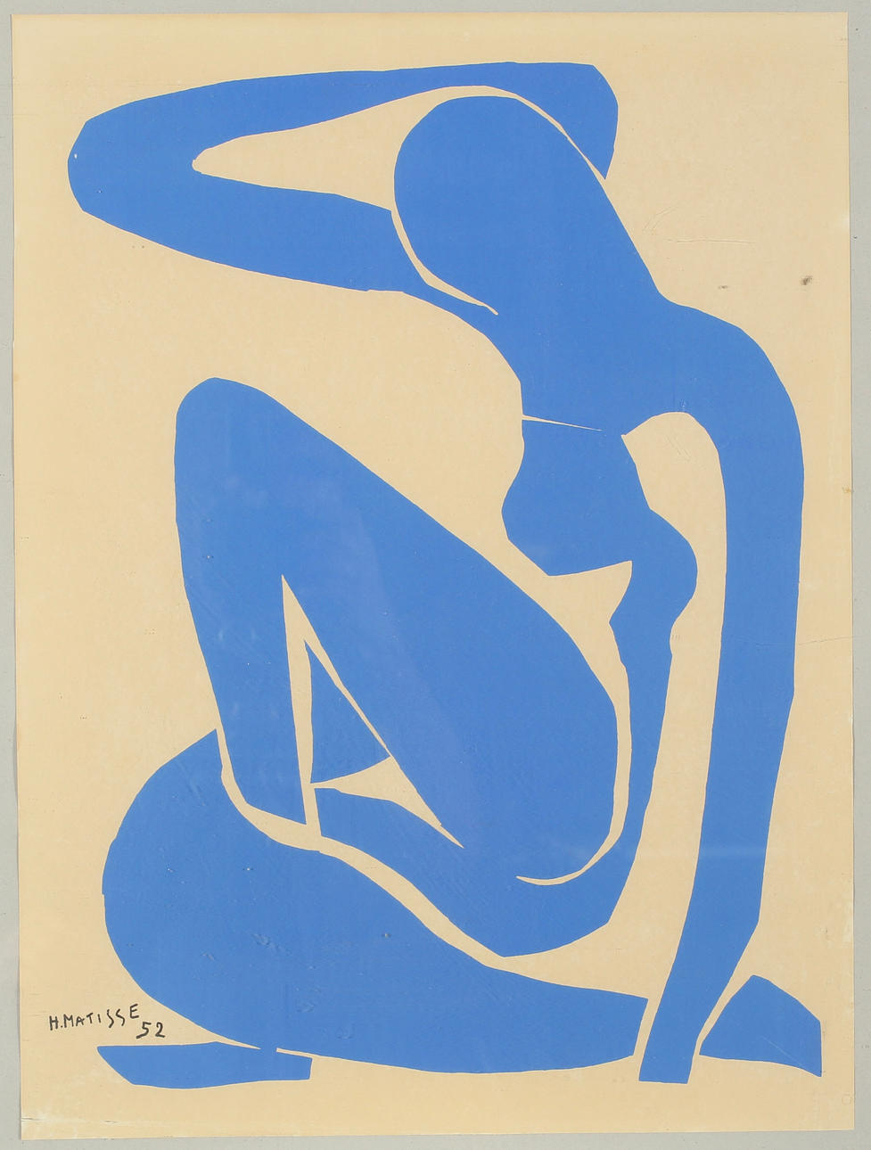 HENRI MATISSE. EFTER. ”Nu Bleu I”, serigrafi.